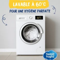 Sweetnight Protège matelas - Alèse Imperméable et Anti Acariens - Bouclette Éponge Coton - Silencieux et Respirant Best