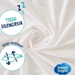 Sweetnight Protège matelas - Alèse Imperméable et Micro Respirante - Souple et Silencieux - Lavable à 90 degrés Online
