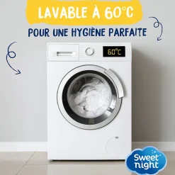 Sweetnight Protège matelas - Alèse Imperméable et Anti Acariens - Bouclette Éponge Coton - Silencieux et Respirant