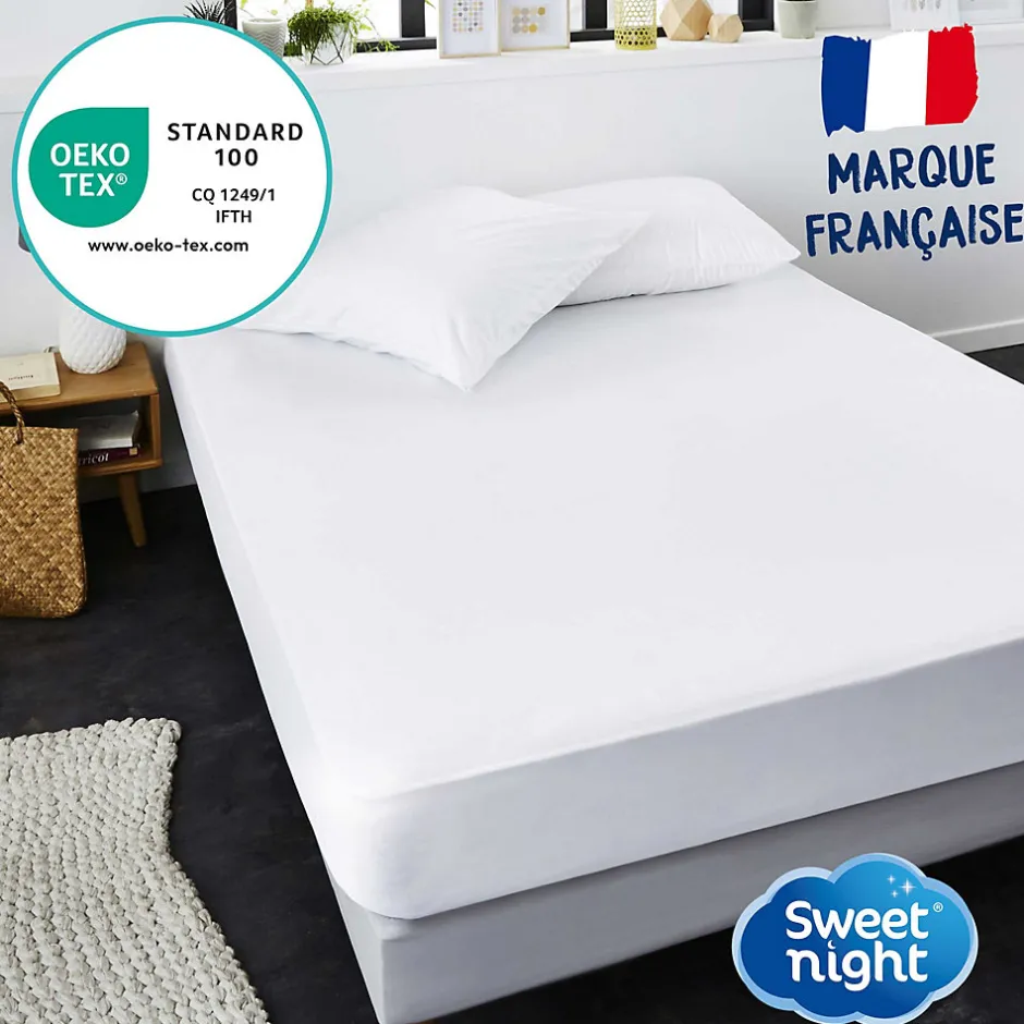 Sweetnight Protège matelas - Alèse Imperméable et Micro Respirante - Souple et Silencieux - Lavable à 90 degrés