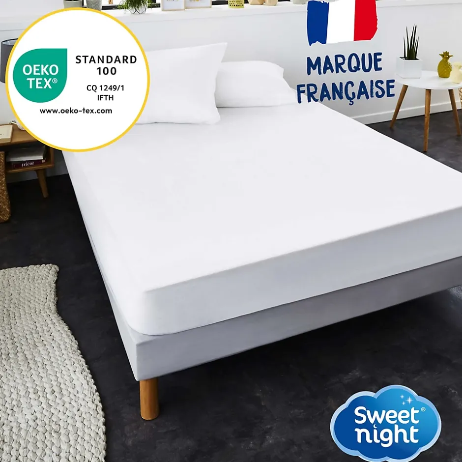 Sweetnight Protège matelas - Lit Articulé - Alèse Imperméable et Anti Acariens - Molleton 100% coton New