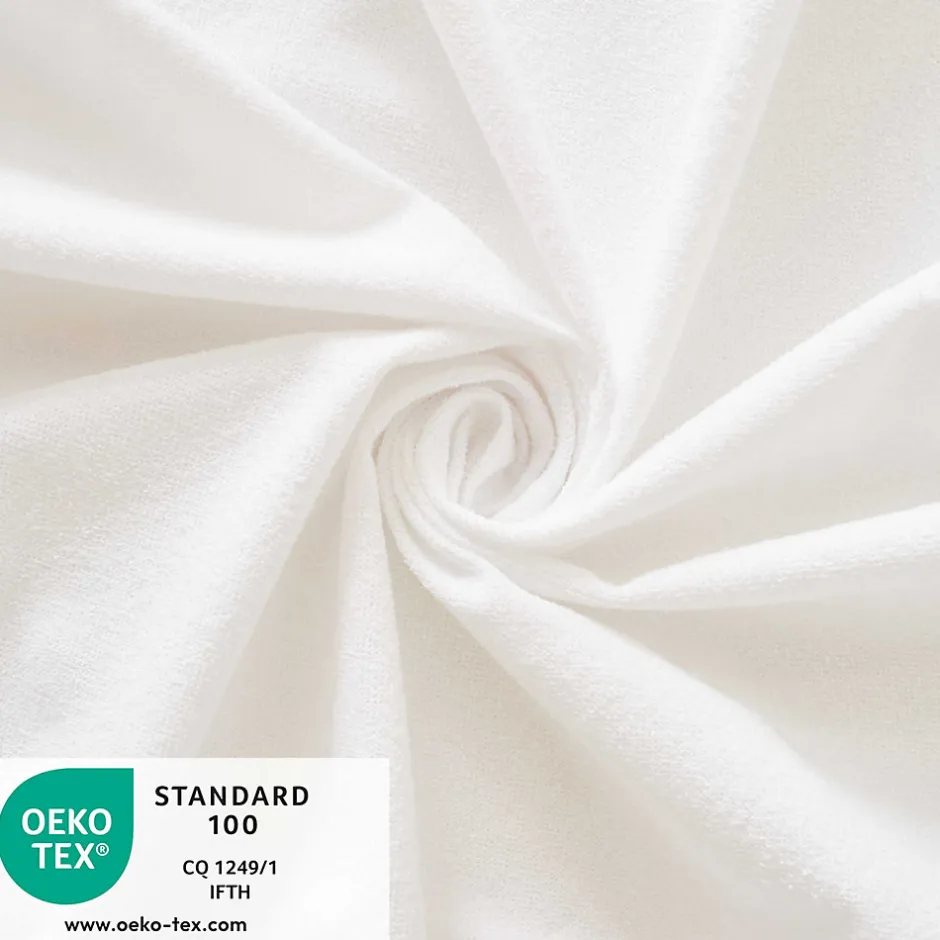 Babysom Protège Matelas Bébé Anti-acarien - Alèse imperméable Souple et Silencieuse - Bouclette 100% Coton : Doux et Absorbant - Oeko-Tex