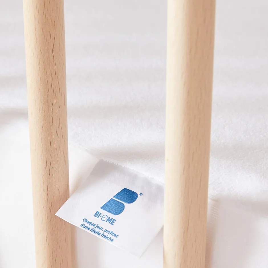 Babysom Protège Matelas Bébé Anti-acarien - Alèse imperméable Souple et Silencieuse - Bouclette 100% Coton : Doux et Absorbant - Oeko-Tex