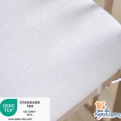 Les Noursons Protège Matelas Bébé Bamboo - Alèse Imperméable - Doux - Sans traitement chimique - Respirant et Silencieux