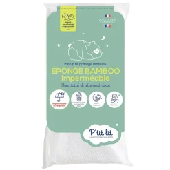 P’Tit Lit Protège Matelas Bébé Bamboo - Alèse Imperméable - Viscose Douce - Silencieux - Sans traitement chimique - Oeko Tex