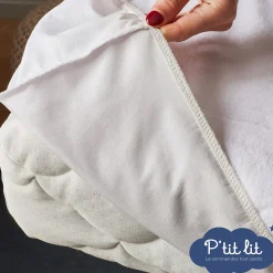 P’Tit Lit Protège Matelas Bébé Éponge 100% Coton - Greenfirst : Traitement Végétal contre les Acariens - Alèse Imperméable