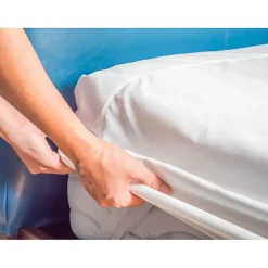 Coton Pur Protège matelas flanelle 180 x 200 cm "King size" / 100% Coton