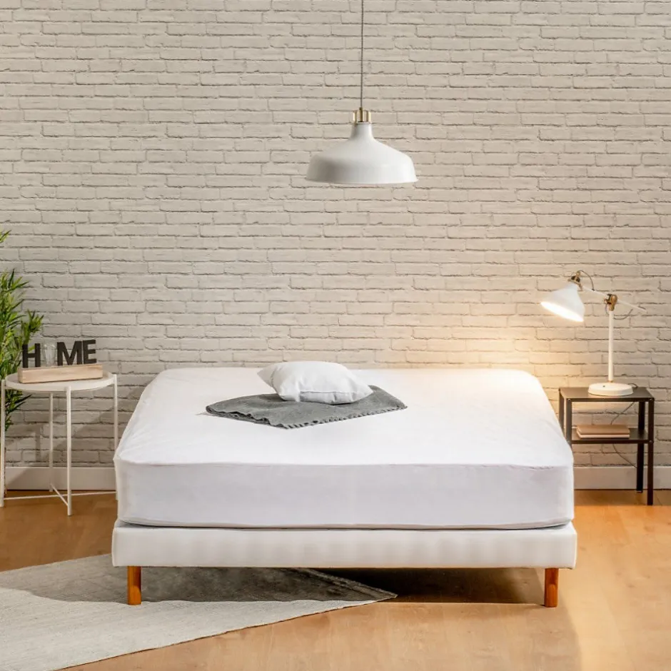 Bleu Calin Protège matelas 90x190cm Imperméable Antitaches