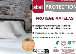 Abeil Protège-matelas Anti-bactériens Biome 160 x 200 cm