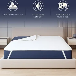 The White Stone Protège-Matelas Imperméable 80x190 cm avec Élastiques Sale