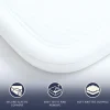 The White Stone Protège-Matelas Imperméable 80x190 cm avec Élastiques