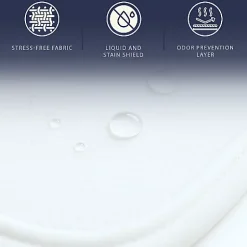 The White Stone Protège-Matelas Imperméable 80x190 cm avec Élastiques