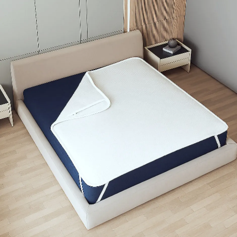 The White Stone Protège-Matelas Imperméable 80x190 cm avec Élastiques