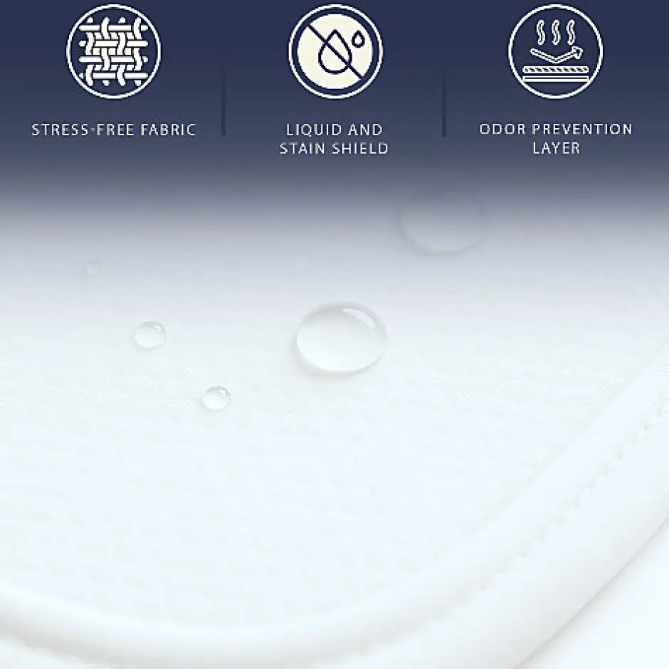 The White Stone Protège-Matelas Imperméable 80x190 cm avec Élastiques