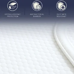 The White Stone Protège-Matelas Imperméable 80x190 cm avec Élastiques