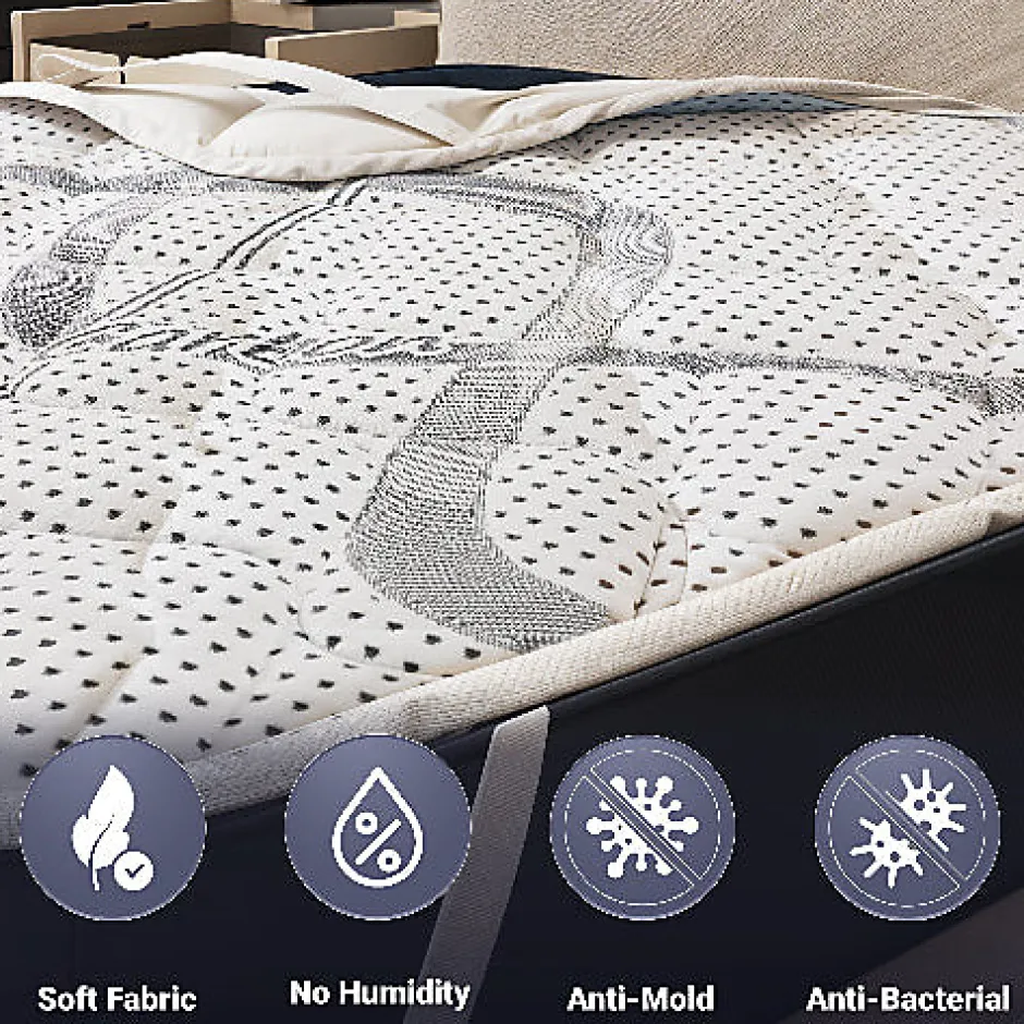 The White Stone Protège-matelas 80x190 cm avec élastiques Hot