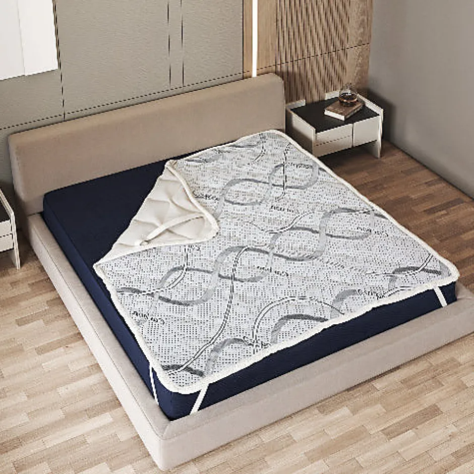 The White Stone Protège-matelas 80x190 cm avec élastiques