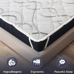The White Stone Protège-matelas 80x190 cm avec élastiques