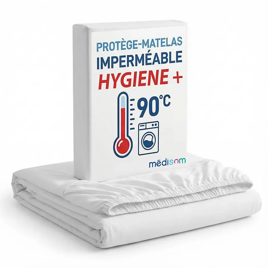 Sweetnight Protège-matelas 140x190 cm Imperméable - Forme Drap Housse - Lavable à 90C - Oeko-Tex New