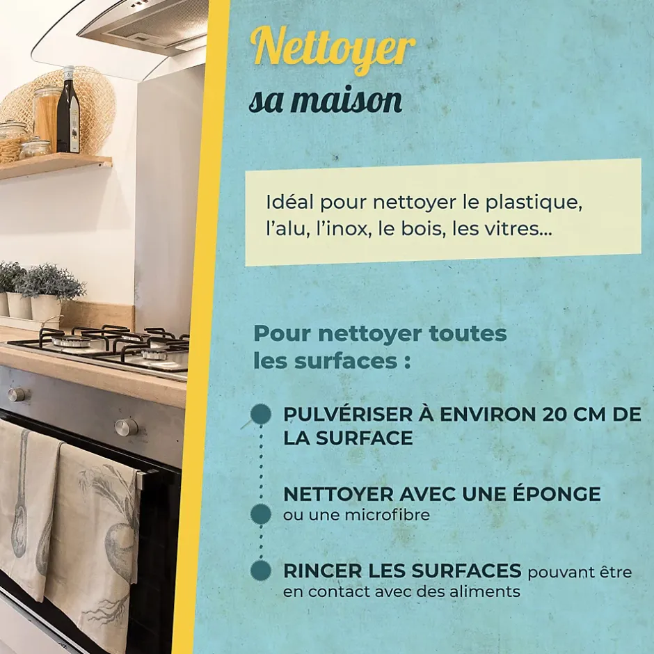 Starwax Pschitt à tout faire nettoyant multi-usages à l'alcool ménager The fabulous 1L Hot
