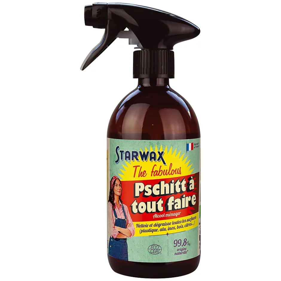 Starwax Pschitt à tout faire nettoyant multi-usages à l'alcool ménager The fabulous 1L Hot