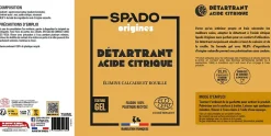 Gloss Pulvérisateur acide citrique 100% naturel Spado Origines 750 ml