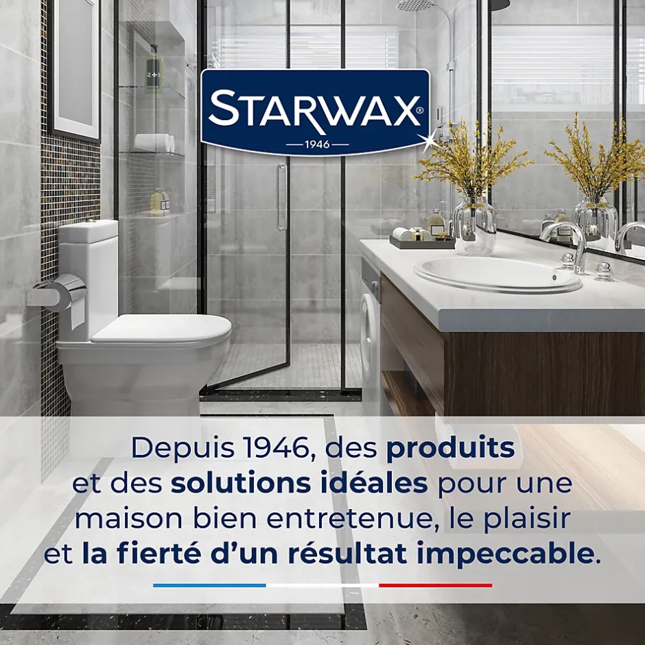 Starwax Raclette de douche coloris bleu/gris largeur 230 mm New