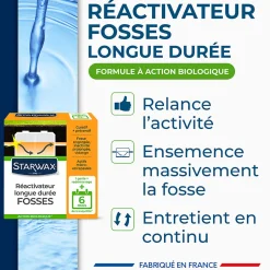 Starwax Réactivateur biologique fosses septiques 500g