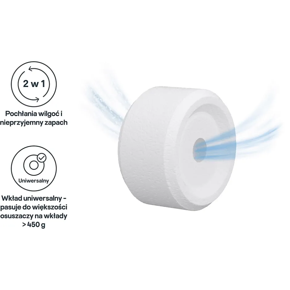 GoodHome Recharge pour absorbeur d'humidité 2 galets neutre 20m² 450g Outlet