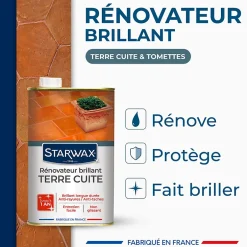 Starwax Rénovateur brillant protecteur tomettes et terres cuites 1L Sale