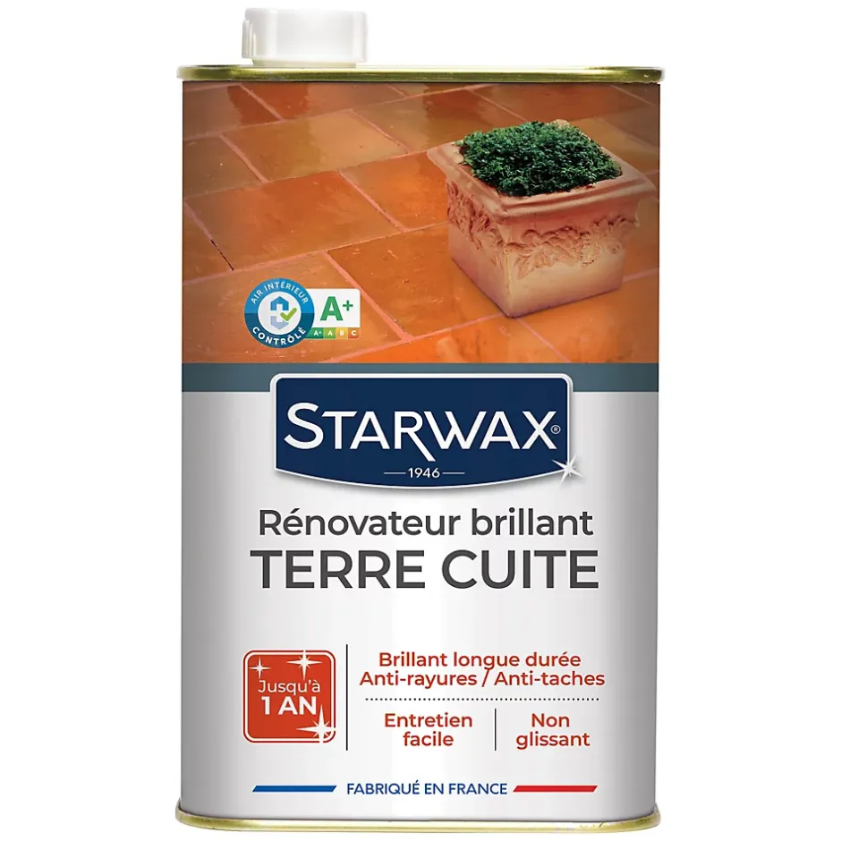 Starwax Rénovateur brillant protecteur tomettes et terres cuites 1L Sale