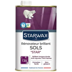 Starwax Rénovateur brillant Star longue durée tous sols intérieurs 1L