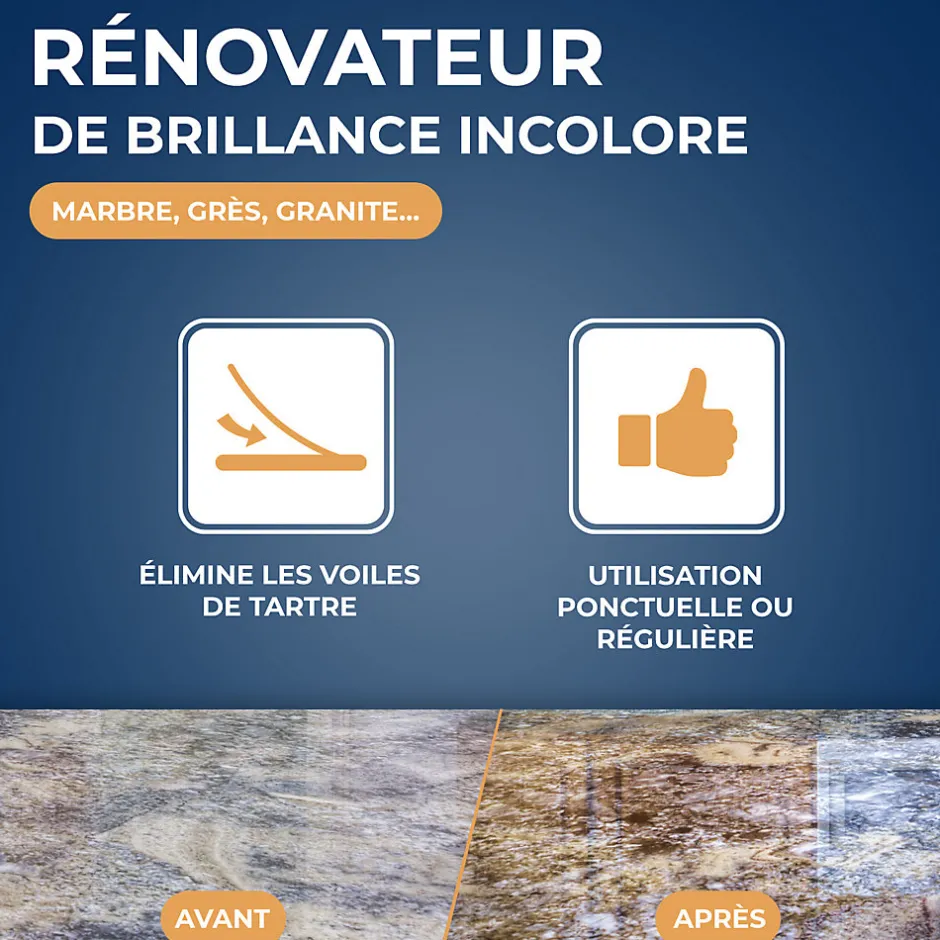 Starwax Rénovateur marbre et pierres naturelles 250ml