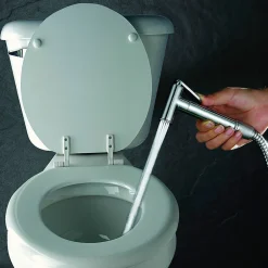 Kibath Robinet WC HYGIÈNE INTIME 2 eaux Chrome brillant en laiton
