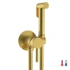 Kibath Robinet WC HYGIÈNE INTIME 2 eaux, OR brossé, en laiton