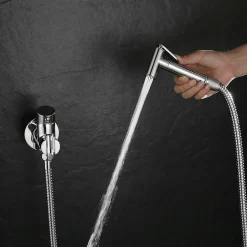 Kibath Robinet WC HYGIÈNE INTIME 1 eau Chrome brillant en laiton Sale