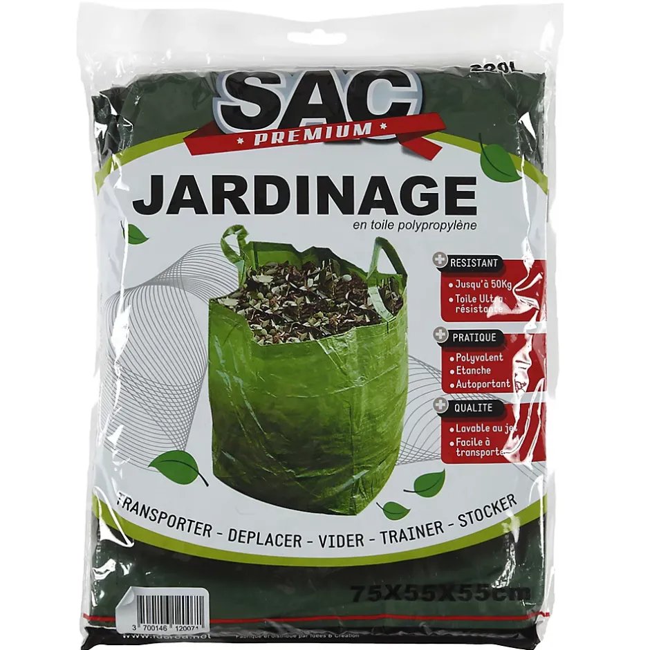 Sac à végétaux Polypro 220L H. 750 mm Discount