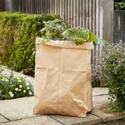 Verve Sac à végétaux extérieur marron 100L