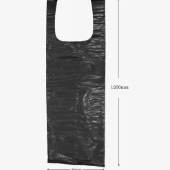 Sac de décombres intérieur et extérieur noir 130 L vendu par 5 pièces