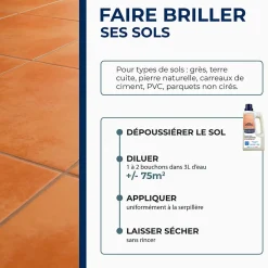 Starwax Savon noir à l'huile de lin 1L