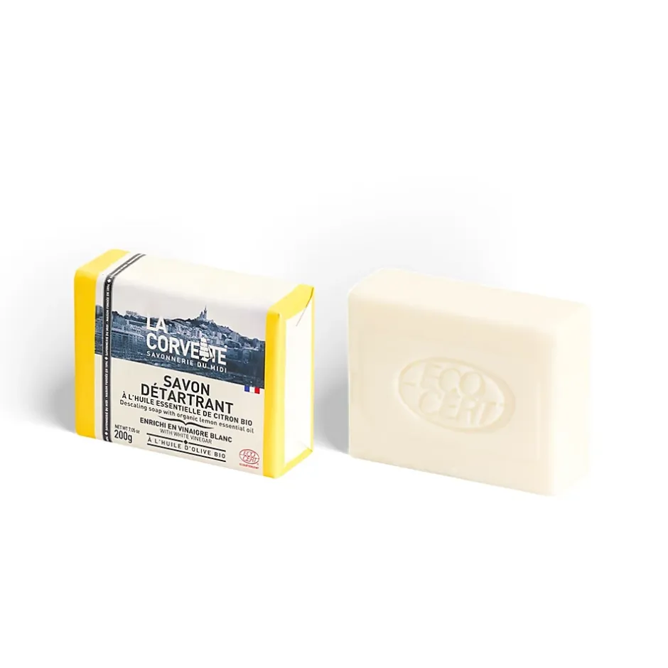 Savon solide ECOCERT détartrant parfumé à l'huile essentielle de citron bio La Corvette 200g Online