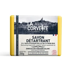 Savon solide ECOCERT détartrant parfumé à l'huile essentielle de citron bio La Corvette 200g Online
