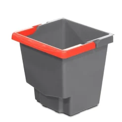 Guialto Seau 15L Gris Idea Top (Poignée Rouge)-21005Gtr -