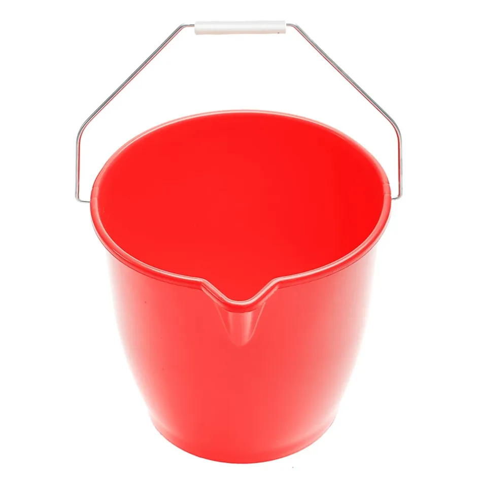 Guialto Seau 12L Plastique Rond avec Bec verseur - Hot