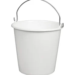 Aluminium Et Plastique Seau Rond 12l Anse INOX Blanc Alimentaire, Incolore, Taille Unique