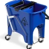 Dme Seau squizy 15L bleu avc roues - Lot de 2 - New