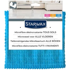 Starwax Serpillère microfibre désincrustante bleu L.70 x l.50 cm