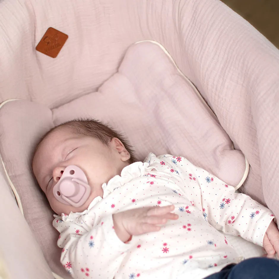Sevira Kids Set berceau couverture et coussin en gaze de coton Jeanne