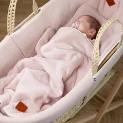Sevira Kids Set berceau couverture et coussin en gaze de coton Jeanne