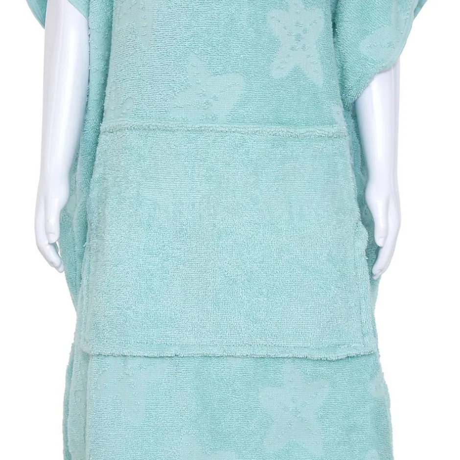 Atmosphera Créateur D'Intérieur Set Cape et Gant de bain Enfant Orta 92x50 cm Bleu - Atmosphera
